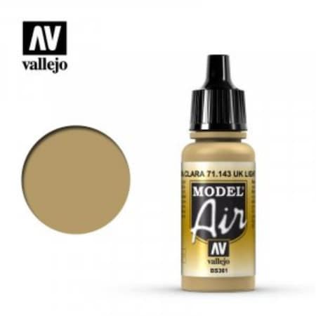Vallejo Paint 0.57 oz Model Air Acrylic Paint, UK Light Stone VLJ71143